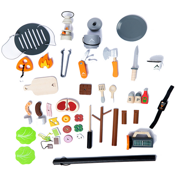 TD® Jouer maison jeu pour enfants jouets simulation camping feu de joie jeu de pique-nique barbecue coupe amusant jouets éducatifs